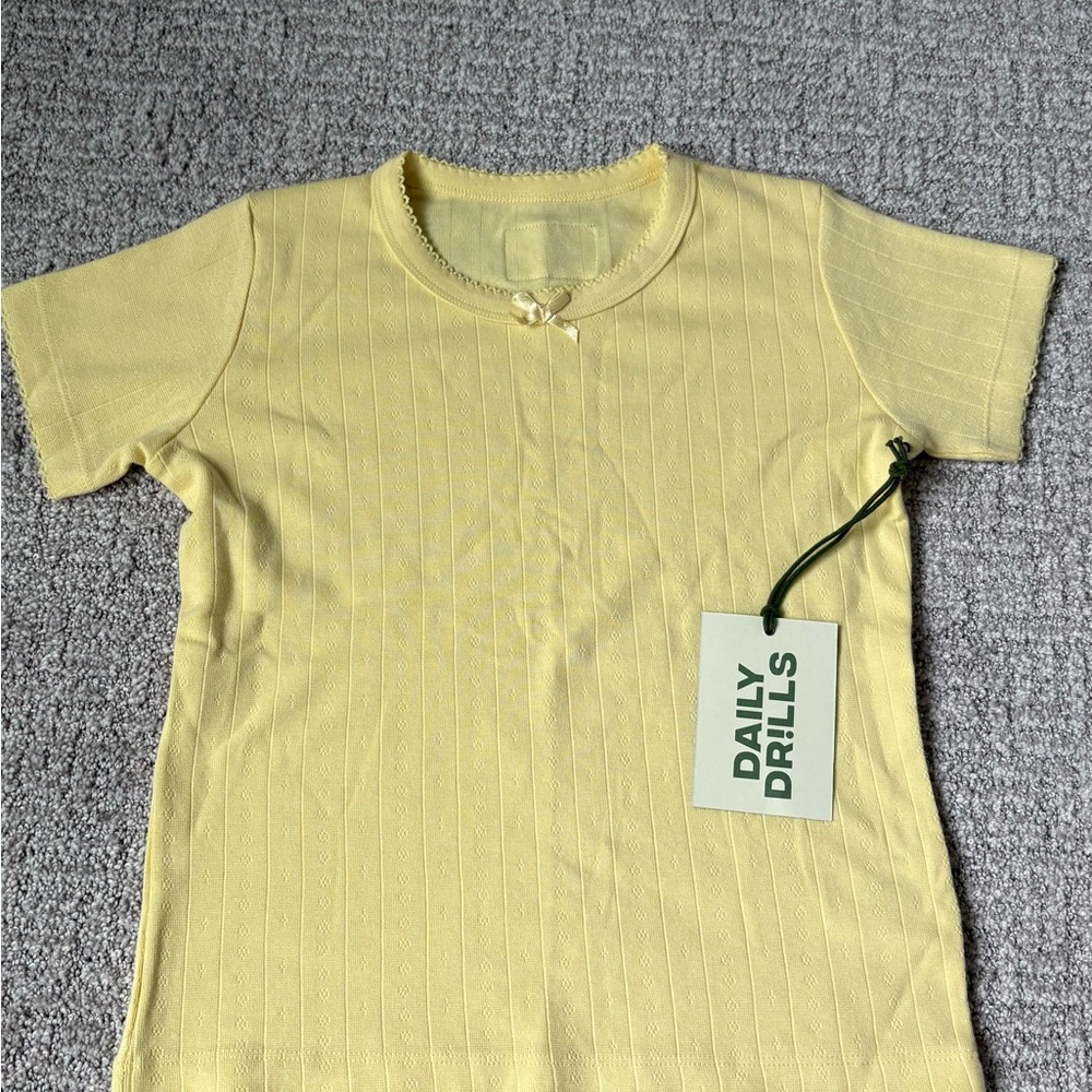 Daily Drills Pointelle tee